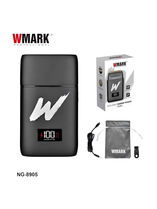 Soqol olish mashinasi WMARK o‘rnatilgan trimmer bilan, simsiz shaver