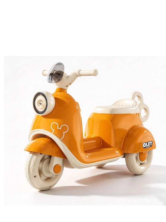 Bolalar uchun elektr mototsikl, 3 g‘ildirakli, musiqa, chiroq, 40 kg gacha
