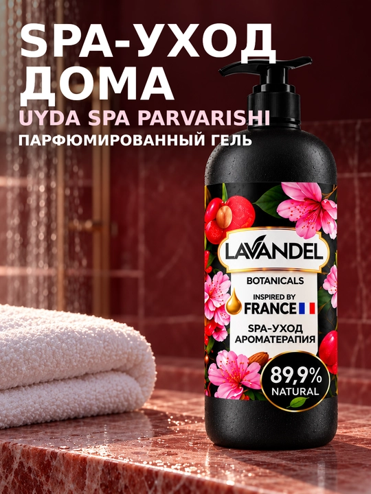 Parfyumeriyali dush geli "LAVANDEL", 1000 ml