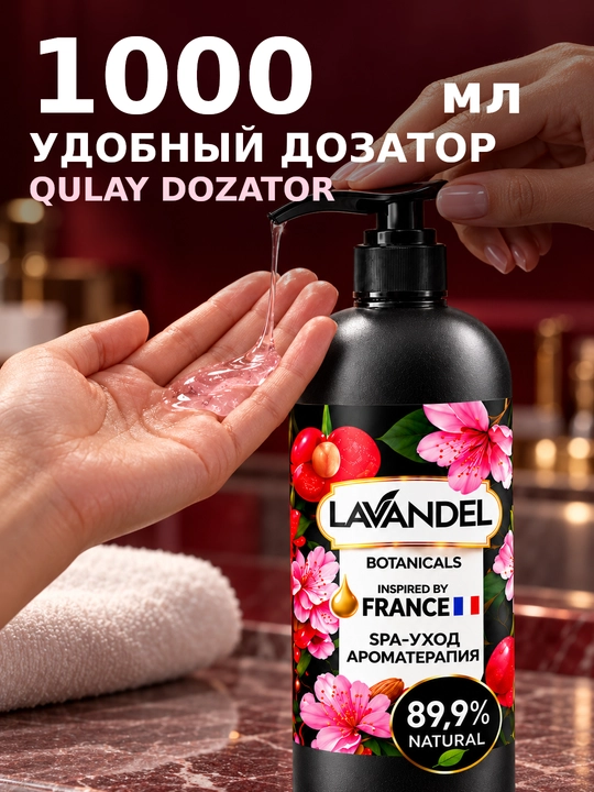 Parfyumeriyali dush geli "LAVANDEL", 1000 ml