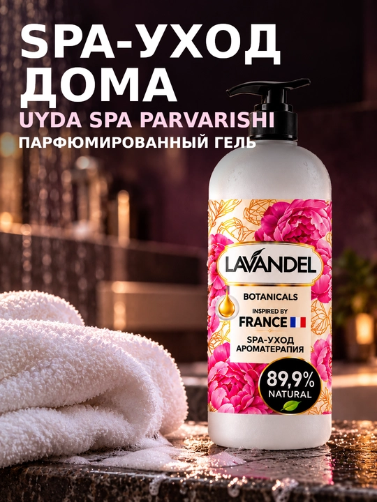 Parfumeriyali dush geli "LAVANDEL", 1000 ml