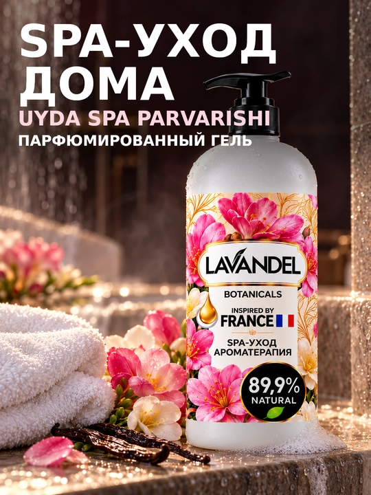 Parfyumeriyali dush geli "LAVANDEL", 1000 ml