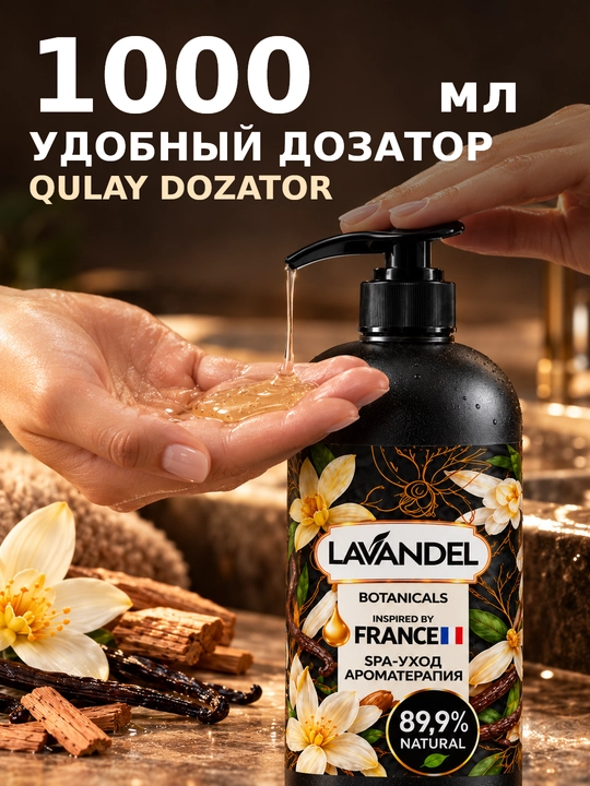 Parfyumeriyali dush geli "LAVANDEL", 1000 ml