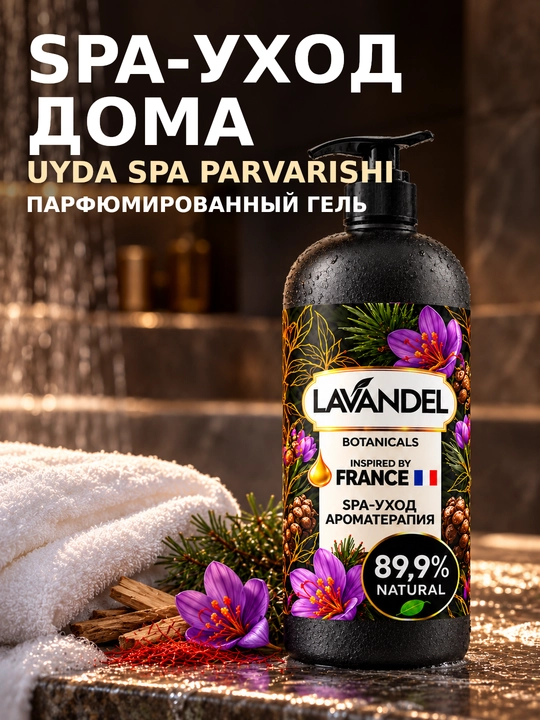 Parfyumeriyali dush geli "LAVANDEL", 1000 ml