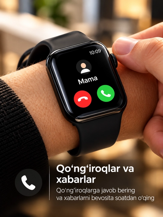 Aqlli soat 11 series, smart soat, 1 va 3 xil remeshoklarda, Bluetooth ulanish