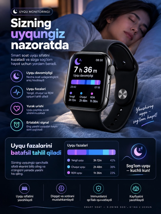 Aqlli soat 11 series, smart soat, 1 va 3 xil remeshoklarda, Bluetooth ulanish