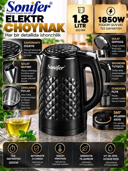 Elektr choynak,Tefal,VITEK,BOSCH