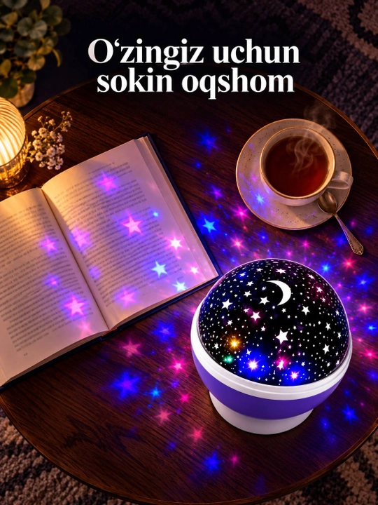 LED светильник в форме Луны, декоративный ночник