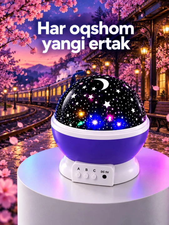 LED светильник в форме Луны, декоративный ночник