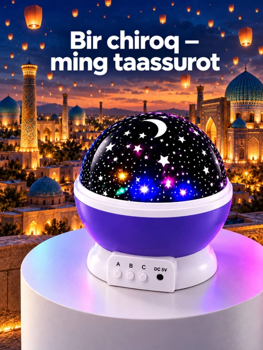LED светильник в форме Луны, декоративный ночник