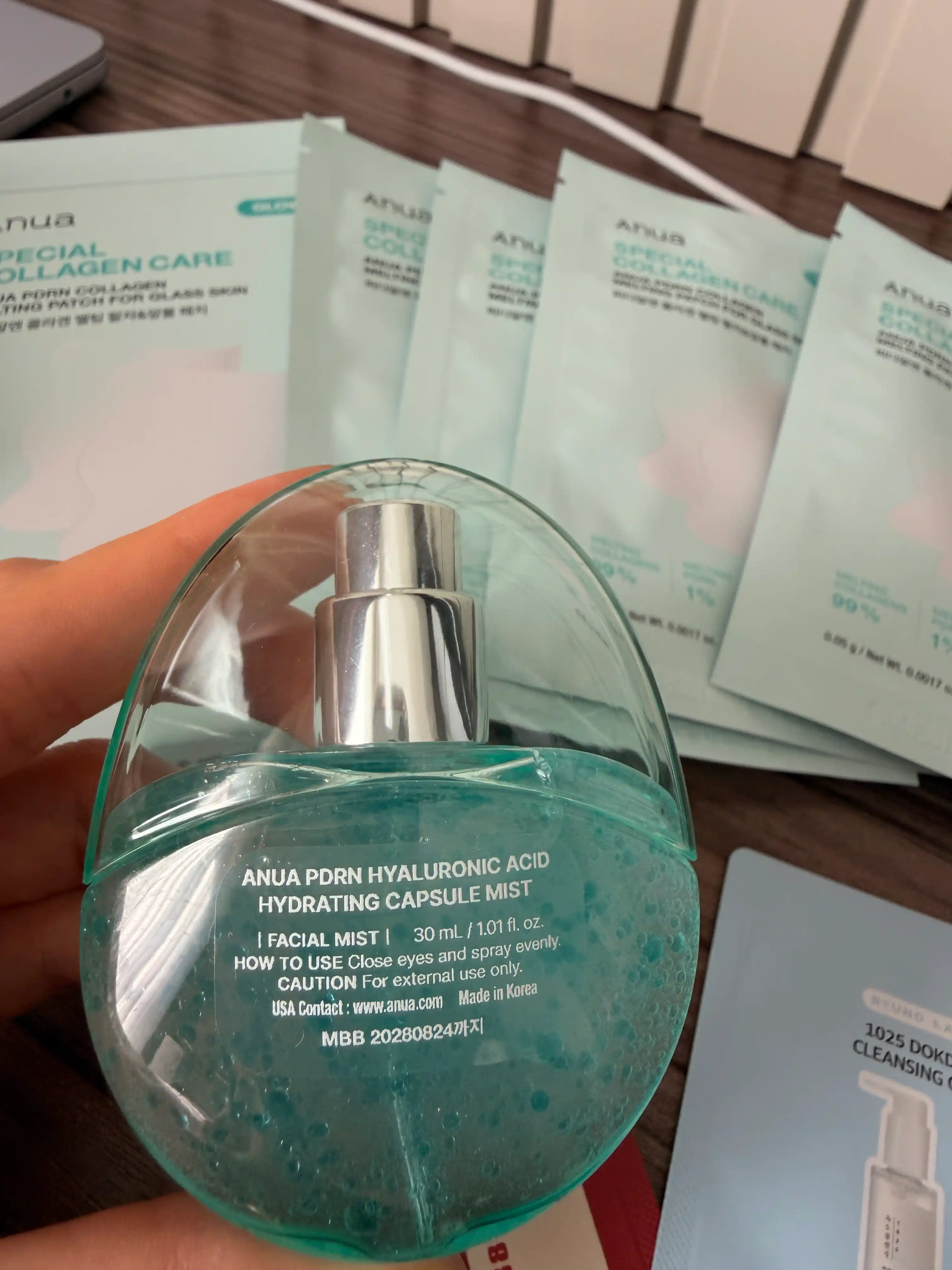 Увлажняющий капсульный мист для лица Anua PDRN Hyaluronic Acid для сияния кожи