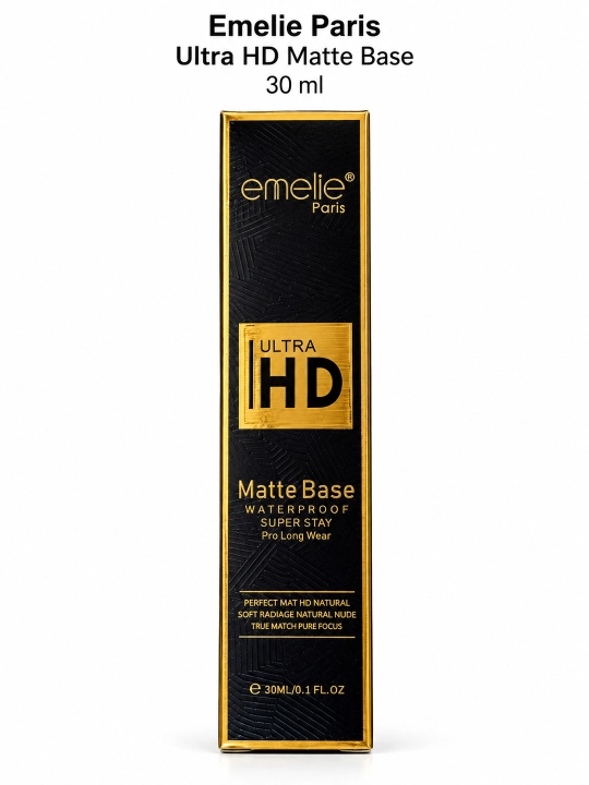 Тональный крем Emelie Paris Ultra HD Matte Base, водостойкий, 30 мл