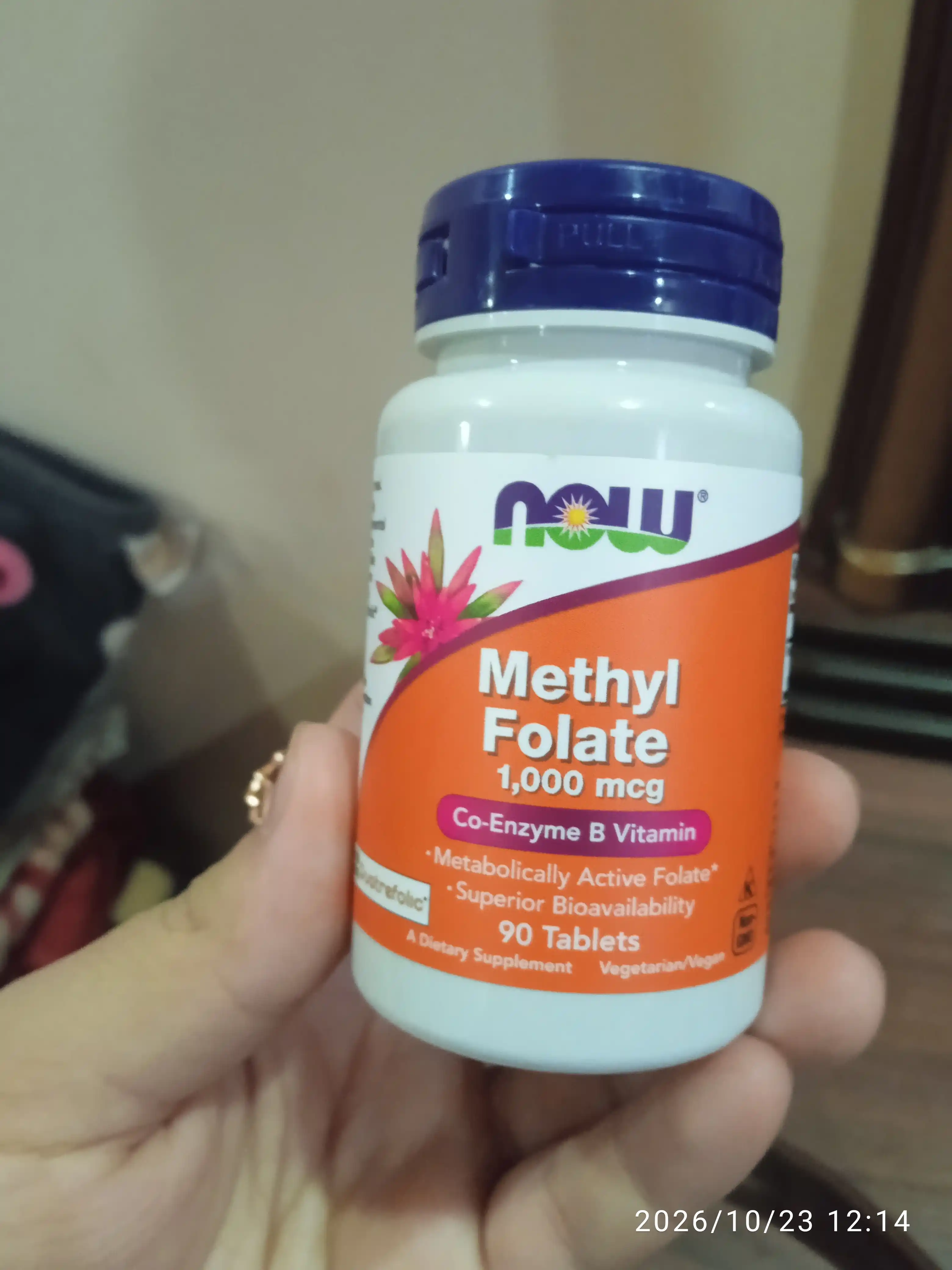 NOW Foods, Метилфолат, 1000 мкг, 90 таблеток