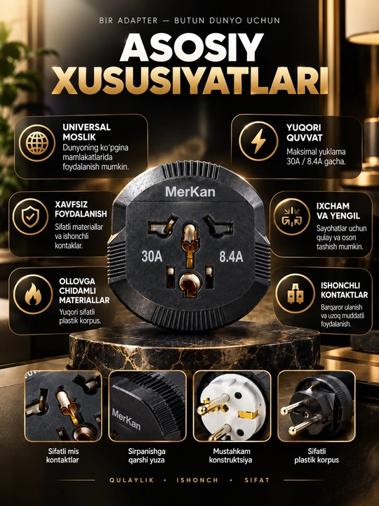 Переходник для розетки евровилка