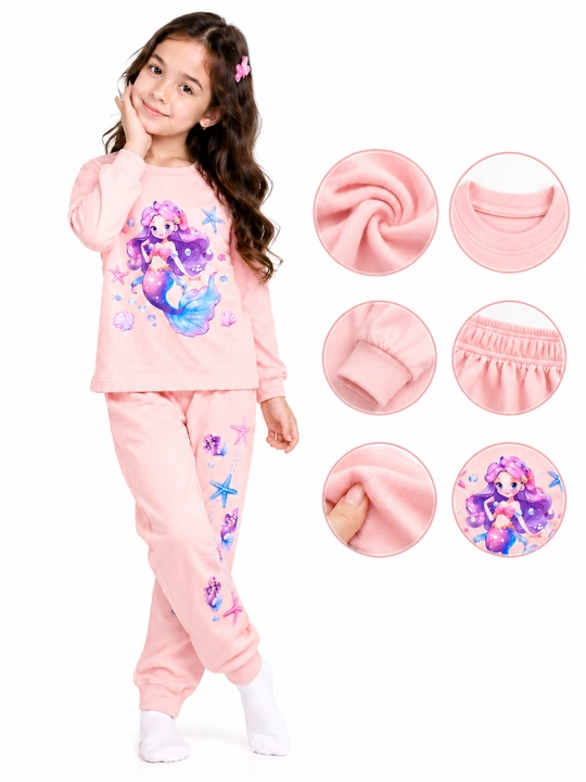 Qizchalar uchun pijama,2 ta to'plam,yumshoq uyqu kiyimi,2-3-4-5 yoshli qizlar uchun