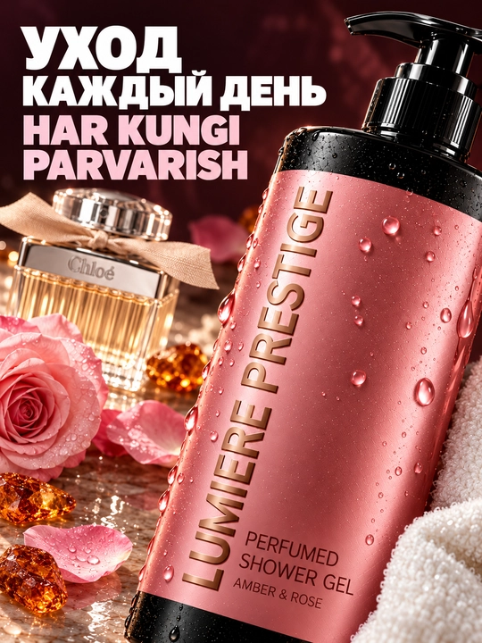 Parfumeriyali dush geli Lumière Prestige, 1000 ml