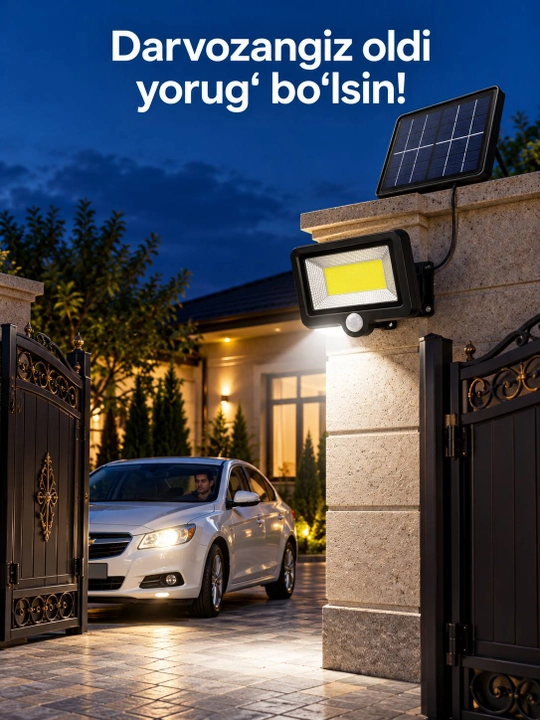 Солнечный LED светильник-проектор для двора и сада, декоративное освещение