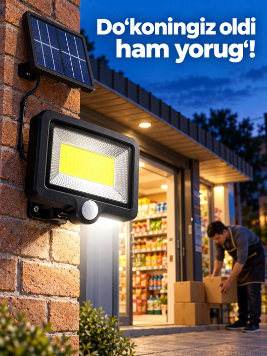 Солнечный LED светильник-проектор для двора и сада, декоративное освещение