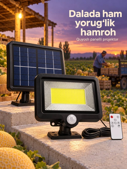 Солнечный LED светильник-проектор для двора и сада, декоративное освещение