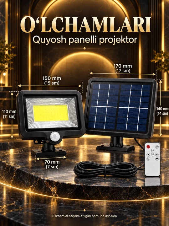Солнечный LED светильник-проектор для двора и сада, декоративное освещение