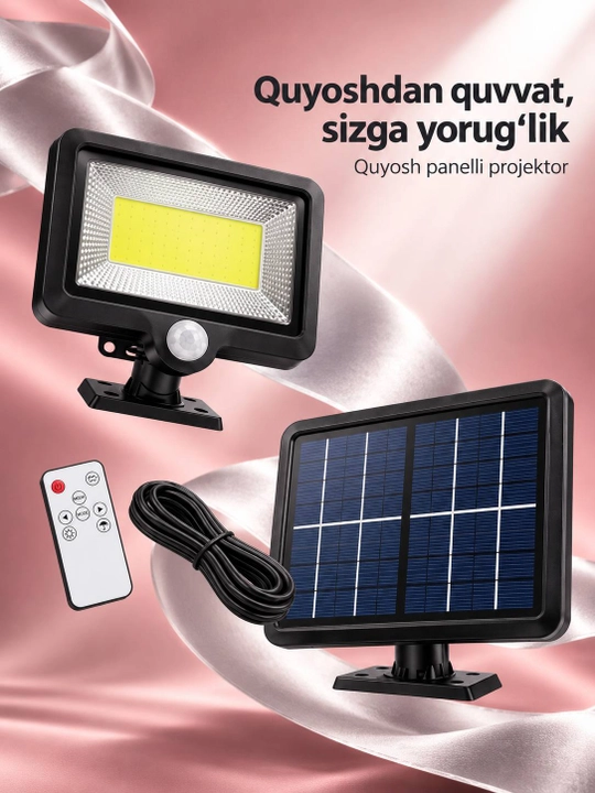 Солнечный LED светильник-проектор для двора и сада, декоративное освещение