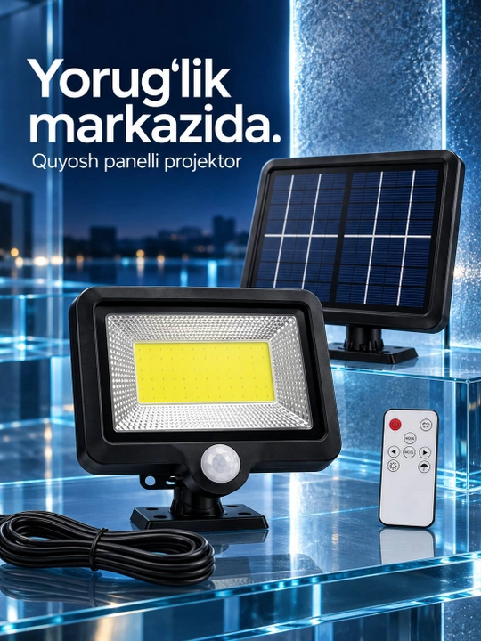 Солнечный LED светильник-проектор для двора и сада, декоративное освещение