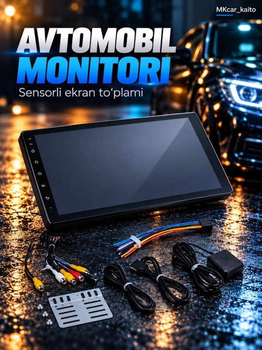 Kenwood monitor, avto Monitor — Android, Wi-Fi, 4/64 GB, universal ekran - 