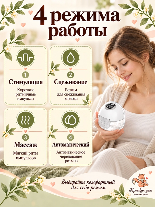Ko'krak nasosi elektr, simsiz, portativ, S32