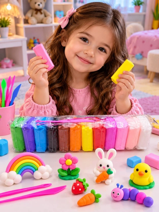 Bolalar uchun plastilin 12 rangli to‘plam - 