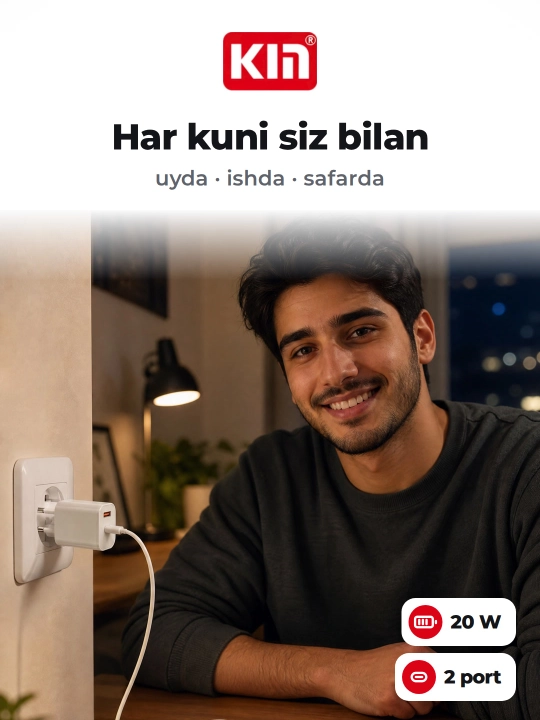 KIN KC27 20W USB-A Type-C quvvatlagich