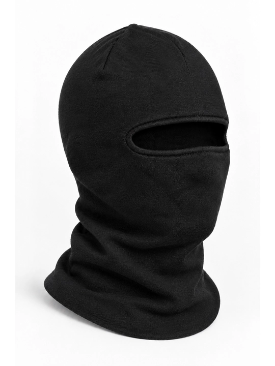 Niqob,issiq qishki balaklava, qora,  2 qavat