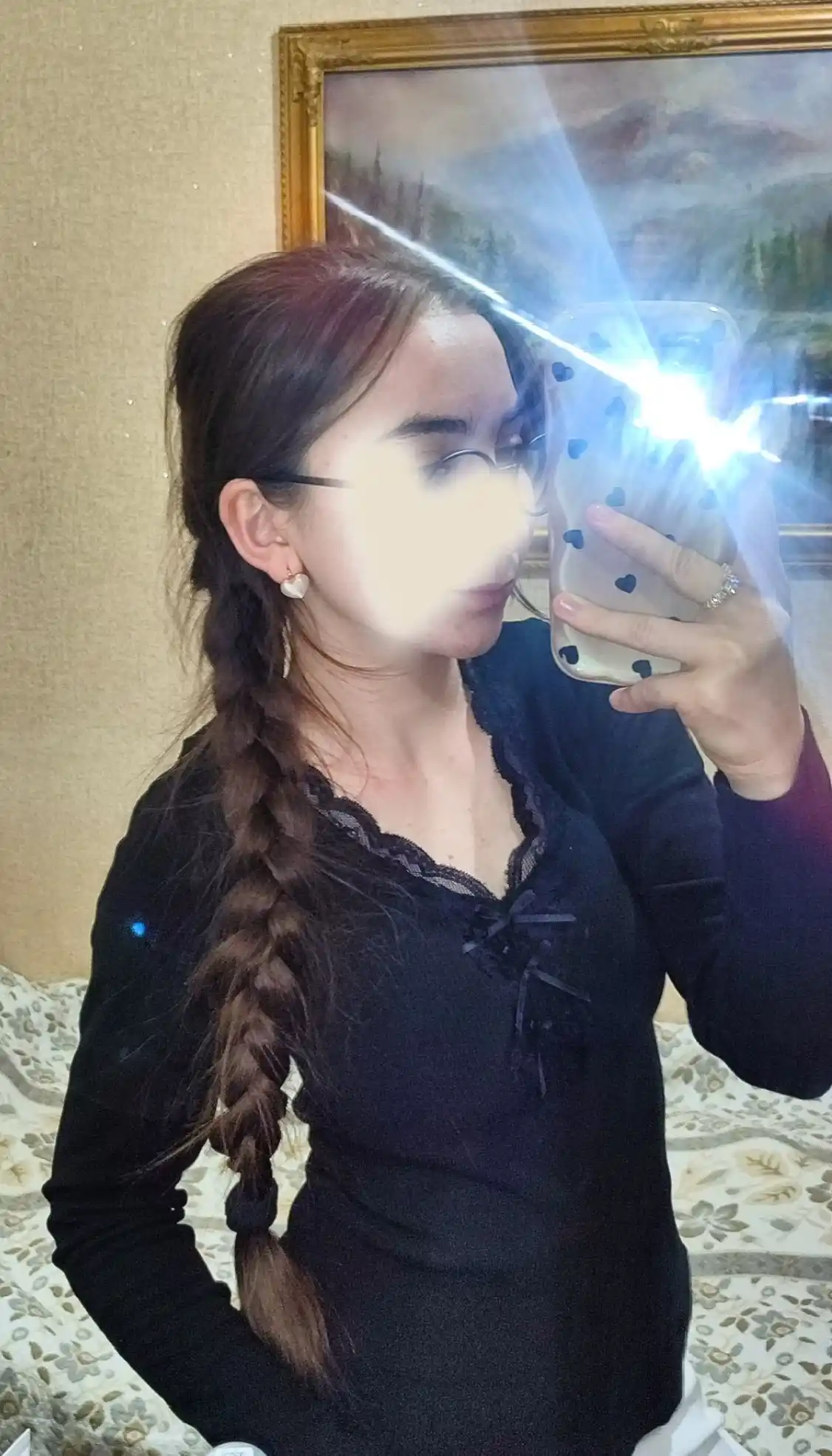 Luna — Ayollar uchun dantelli issiq pijama dvoyka, uzun yengli va ishtonli M/L/XL