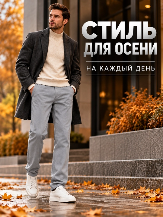 Брюки мужские, осень-зима прямые чиносы, классические F17 casual