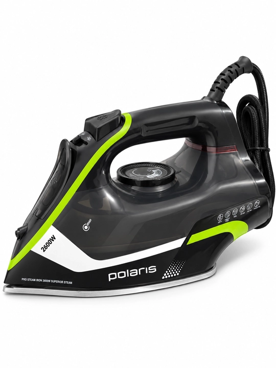 Dazmol POLARIS 2600 Vt, keramik taglik, bug' zarbasi, vertikal bug', tomchilashga qarshi