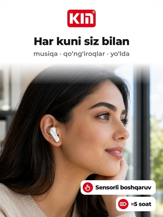 Беспроводные наушники KIN KL95 Bluetooth с микрофоном спорт для телефона