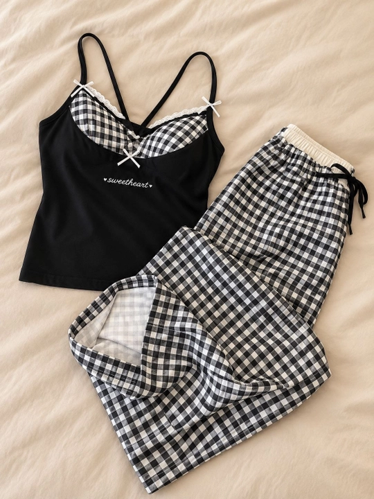 Ayollar pijamasi, yengil pijama, komplekt, uy kiyimi