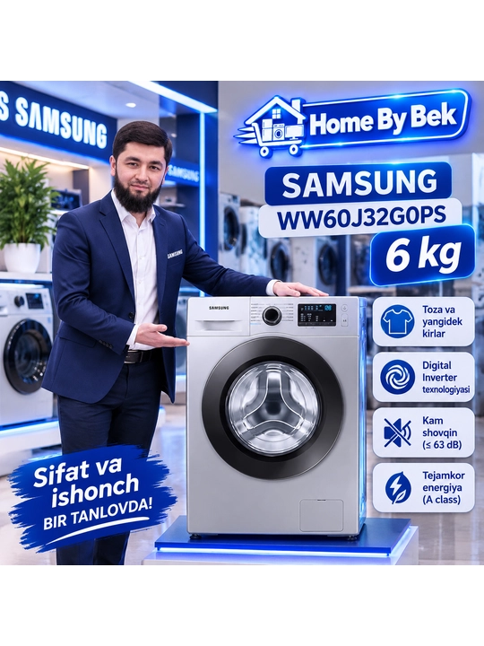 SAMSUNG WW60J32G0PS/UZ 6 kg