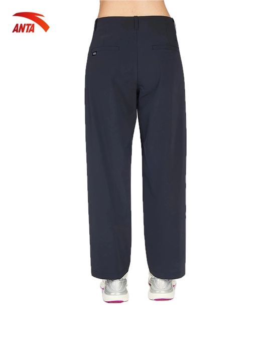 ANTA Women Pants Bar Cold Black sport shimi, qora