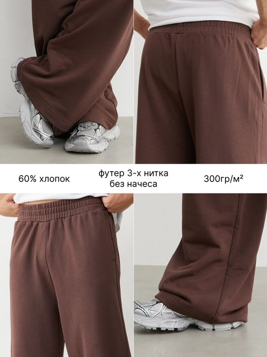 Брюки спортивные широкие оверсайз