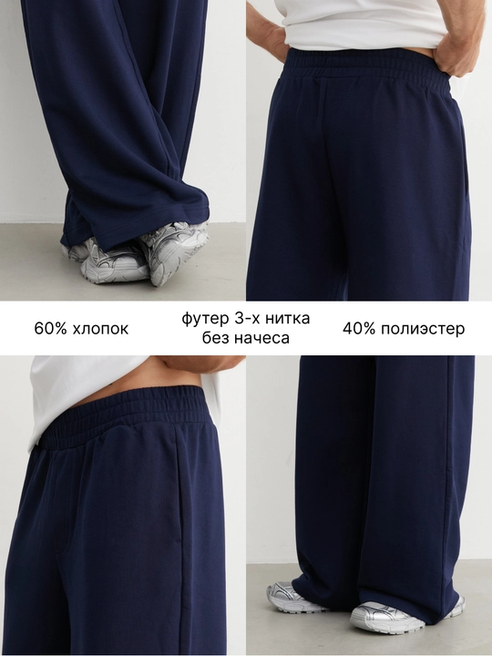 Брюки спортивные широкие оверсайз