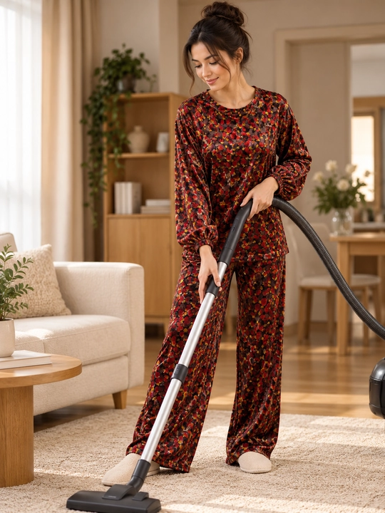 Женский велюровый костюм-двойка oversize для дома, кофта и брюки, размеры 46–54