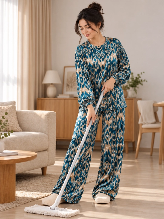 Женский велюровый костюм-двойка oversize для дома, кофта и брюки, размеры 46–54
