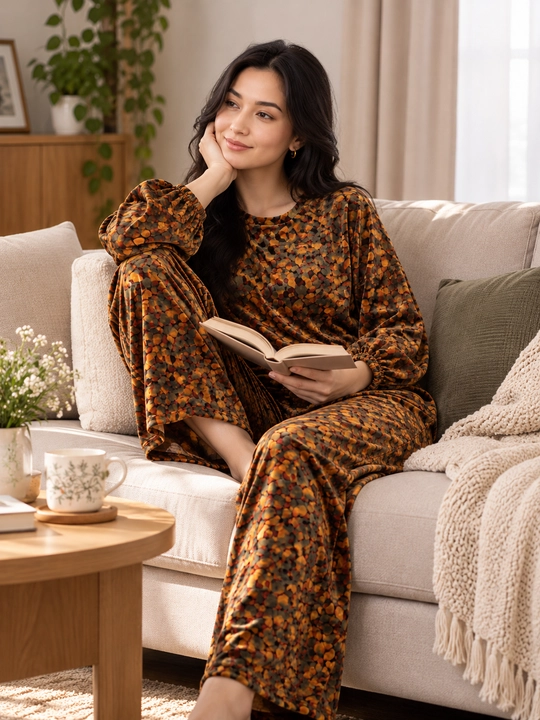 Женский велюровый костюм-двойка oversize для дома, кофта и брюки, размеры 46–54