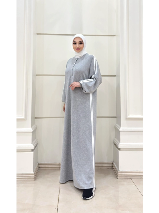 Ayollar abaya ko'ylagi, uzun oversize musulmoncha ko'ylak va namoz libosi, Oysho mato