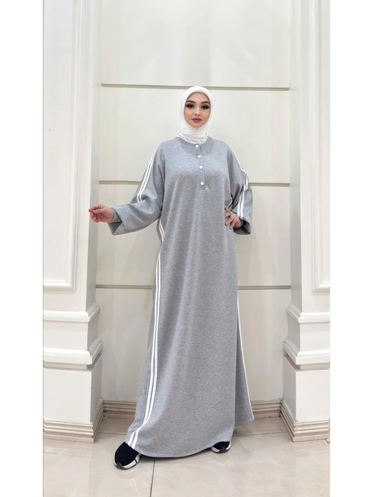 Ayollar abaya ko'ylagi, uzun oversize musulmoncha ko'ylak va namoz libosi, Oysho mato
