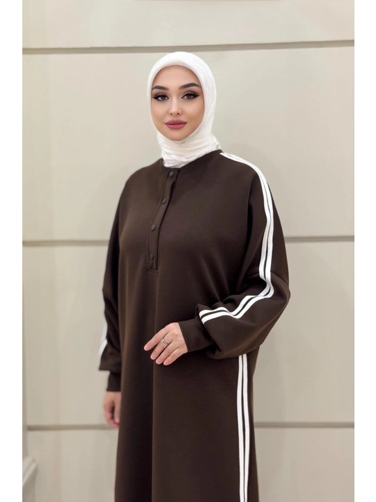 Ayollar abaya ko'ylagi, uzun oversize musulmoncha ko'ylak va namoz libosi, Oysho mato