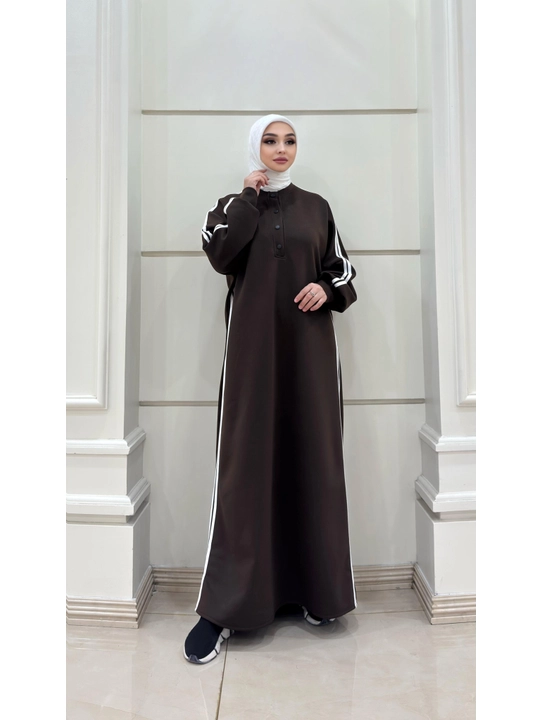Ayollar abaya ko'ylagi, uzun oversize musulmoncha ko'ylak va namoz libosi, Oysho mato