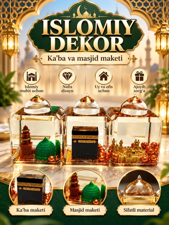 Suvenir, Ka'ba va masjid maketi - 