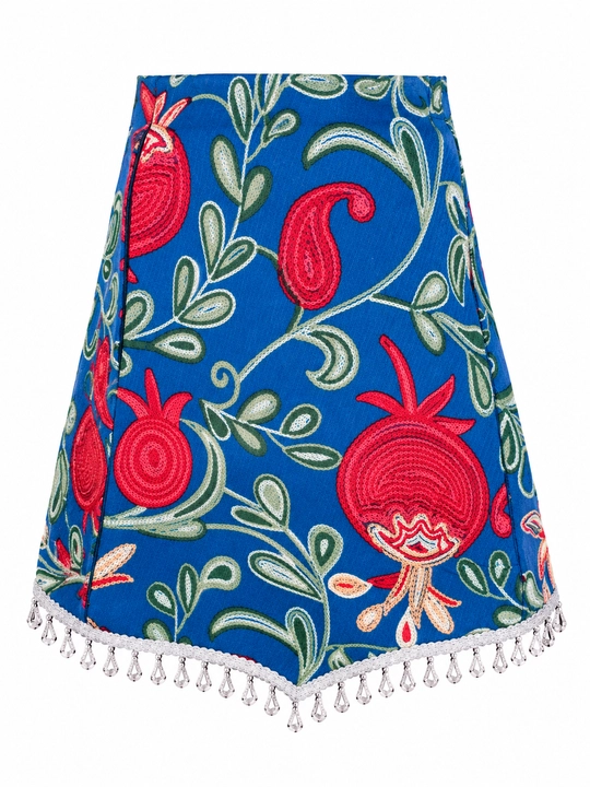 Женский пояс баска, с атласным узором