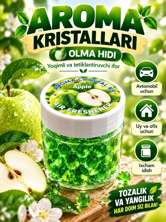 Avtomobil uchun havo tozalagich, Aroma kristallari - 